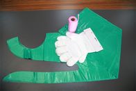ถุงมือพลาสติกทิ้งแบบนูนขึ้นสำหรับการตรวจสอบทางการแพทย์ / การจัดการอาหาร