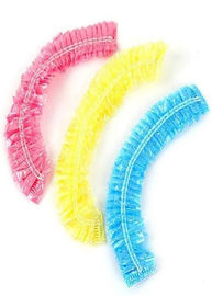 สีสันหมวกหัวทิ้งหมวกอาบน้ำพลาสติกทิ้งใช้เพียงครั้งเดียว