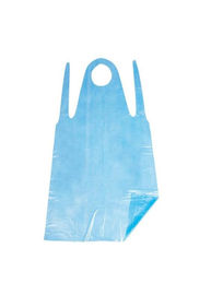 LDPE / HDPE ผ้ากันเปื้อนพลาสติกแบบใช้ครั้งเดียวกันน้ำสำหรับเภสัชกรรม