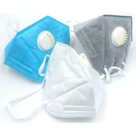 High Filtration Capacity FFP2 Foldable Dust Mask With Valve Logo Accept