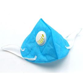 High Filtration Capacity FFP2 Foldable Dust Mask With Valve Logo Accept