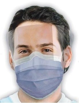 EO Sterilized 3Ply 4Ply Disposable Earloop Face Mask พร้อม Face Shield