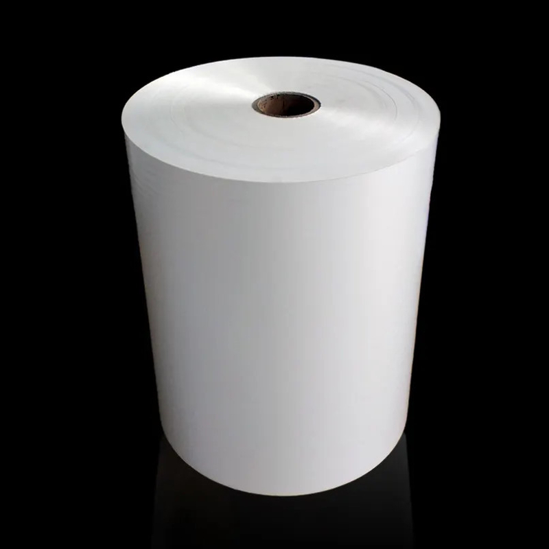 ความทนทานต่อน้ําตา Pearl White หัวหอมปิด BOPP หนังหินหอม Packaging Flexible Packaging Soft Plastic Film อาหารการบรรจุ
